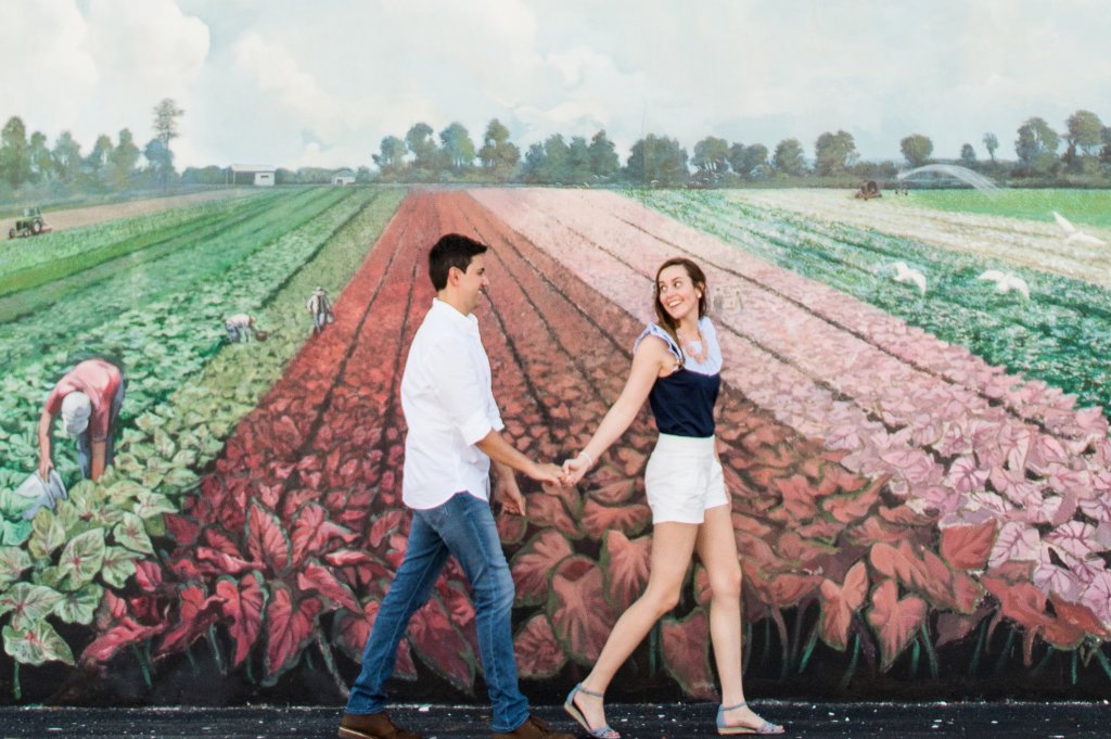 Maxcy Couple at Caladium Mural 1-visit-sebring-fl