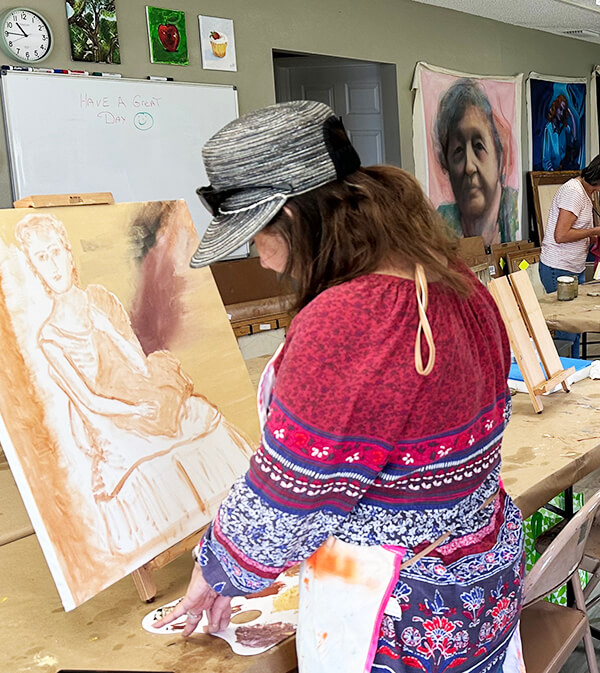 Olivia painting-visit-sebring-fl