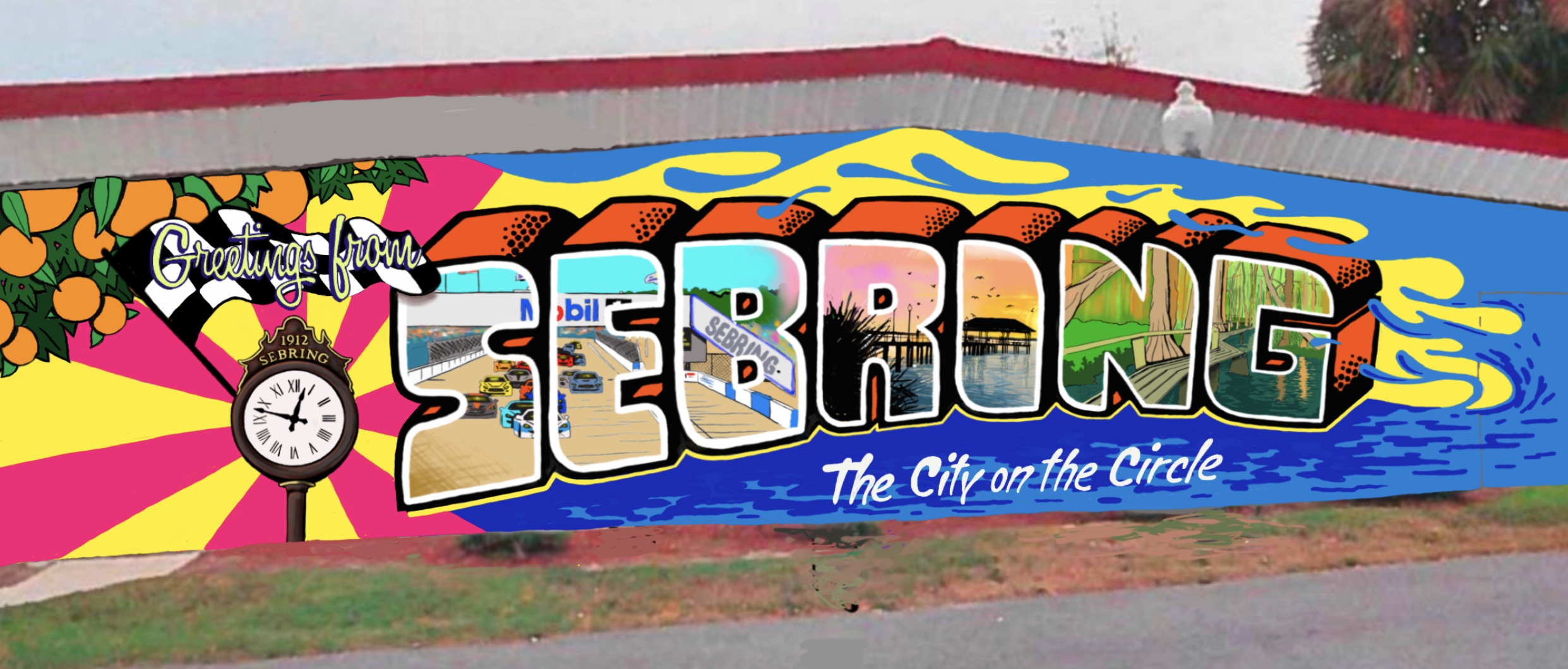 Sebring mural Visit Sebring Florida