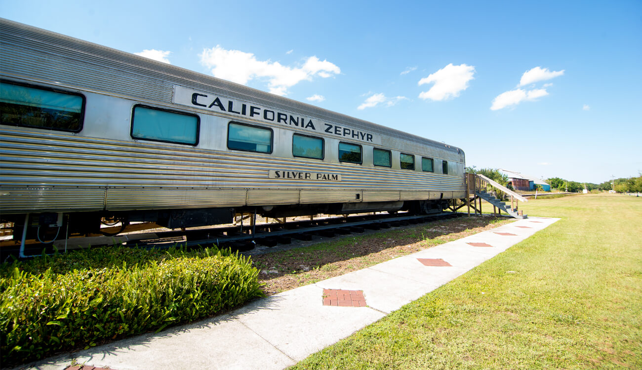 California Zephyr Silver Palm train at The Avon Park Depot Museum