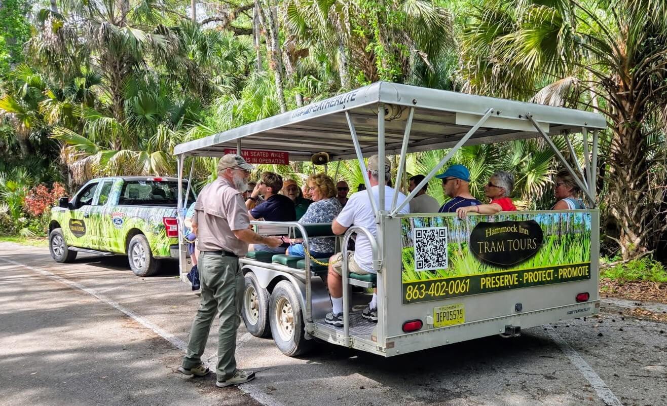 hammock tram tour-visit-sebring-fl Tram Tour at Highlands Hammock State Park